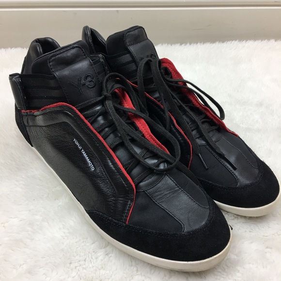 Yohji Yamamoto Other - Yohji Yamamoto Y-3 Black Leather Sneakers Size 15